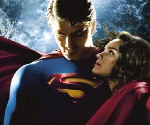 yapboz Superman Lois Lane, gazeteci ve onun gerçek ve büyük bir sevgi ile